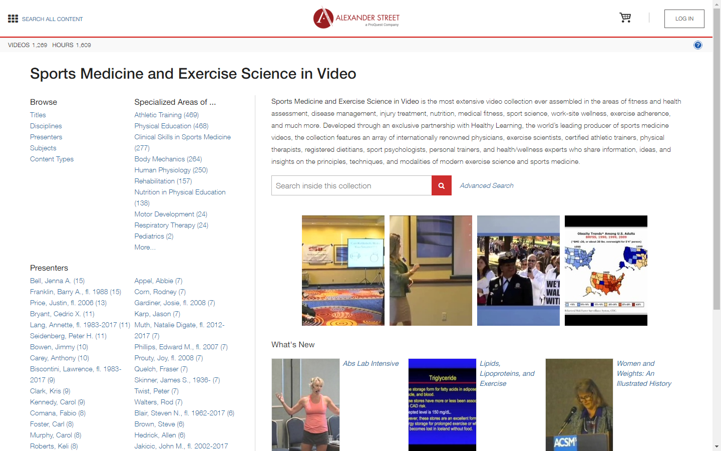 Sports Medicine and Exercise Science in Video Series 00 Infonormas